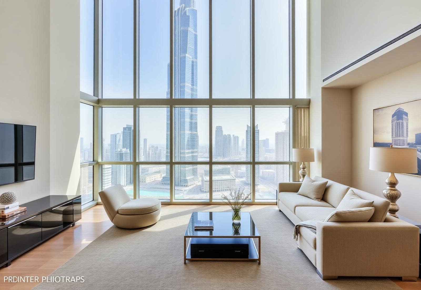 Downtown Boulevard Apartment — Burj View